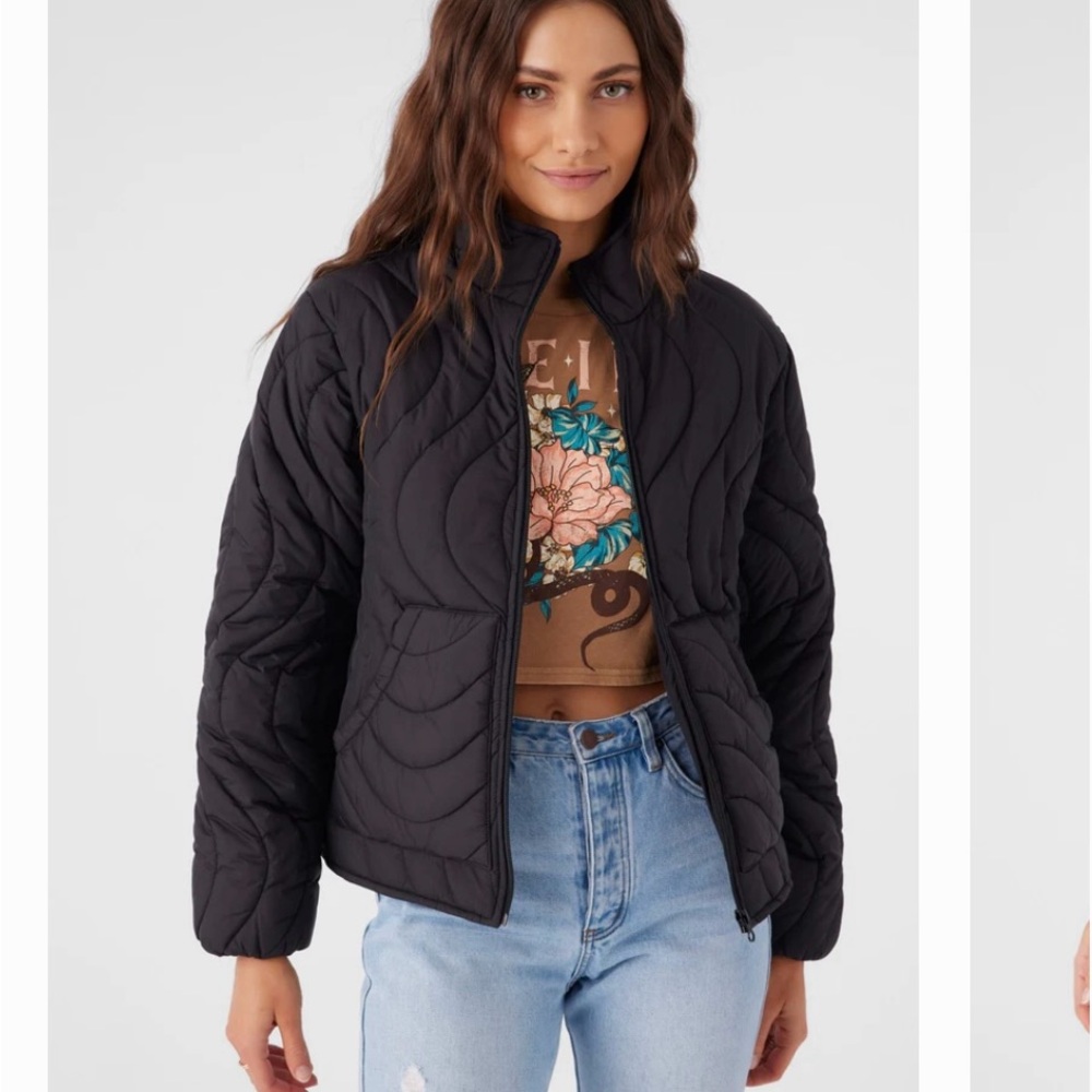 Black Quilted Women's Jacket